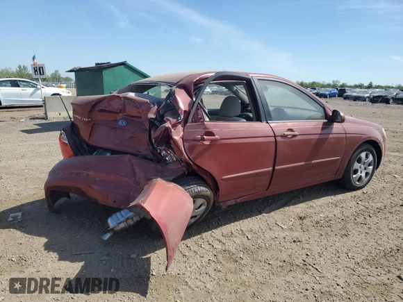 2005 Kia Spectra LX z VIN KNAFE121355162932, wystawiony jako Copart lot #56292625 z przebiegiem 92 828 mil mil oraz Szkoda całkowita • Salvage title. Historia ofert i sprzedaży dostępna na DreamBid. Obrazek 3.