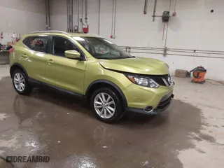 2017 Nissan Rogue Sport SV with VIN JN1BJ1CR7HW106916, listed as a IAAI auction lot 41131156 with 121,867 mi miles. Bid and sale history available at carsss.com. Image 1.
