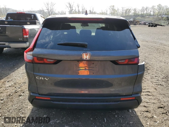 2025 Honda CR-V EX with VIN 7FARS4H46SE005065, listed as a Copart auction lot 54276355 with 5,687 mi miles and Salvage Title. Bid and sale history available at DreamBid. Image 6.