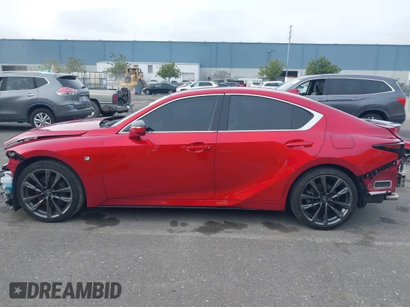 2023 Lexus IS with VIN JTHGZ1B29P5062890, listed as a IAAI auction lot 41569908 with 39,843 mi miles. Bid and sale history available at carsss.com. Image 15.