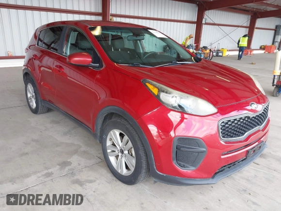 2018 Kia Sportage LX with VIN KNDPM3AC5J7328469, listed as a IAAI auction lot 42134262 with 126,482 mi miles and . Bid and sale history available at carsss.com. Image 1.