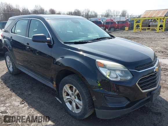 2016 Chevrolet Equinox LS with VIN 2GNFLEEK4G6163901, listed as a IAAI auction lot 42022069 with 117,375 mi miles. Bid and sale history available at carsss.com. Image 1.