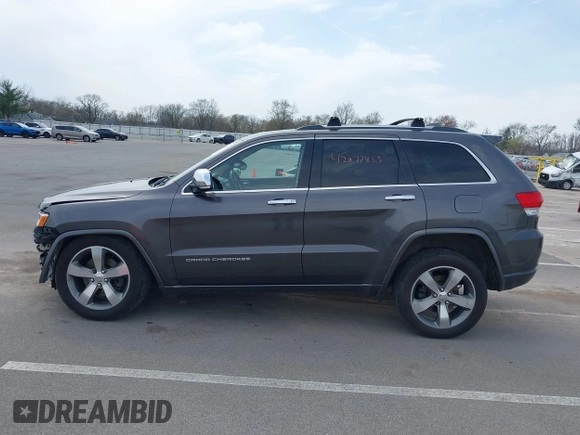 2014 Jeep Grand Cherokee Overland with VIN 1C4RJFCT6EC187098, listed as a IAAI auction lot 42077453 with 172,220 mi miles and . Bid and sale history available at DreamBid. Image 15.