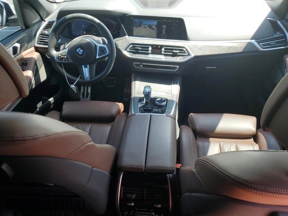 2019 BMW X5 xDrive40i with VIN 5UXCR6C57KLK85504, listed as a Copart auction lot 60908665 with 21,333 mi miles and Salvage title. Bid and sale history available at DreamBid. Image 8.