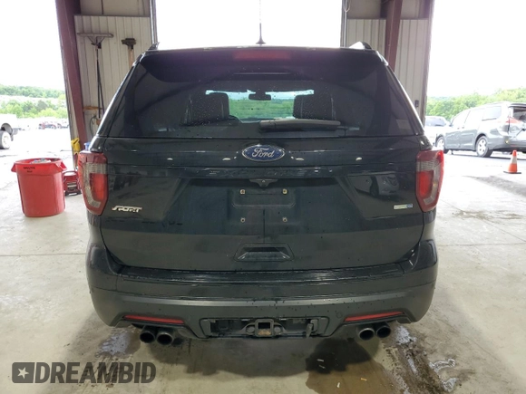 2018 Ford Explorer Sport with VIN 1FM5K8GT2JGC39584, listed as a Copart auction lot 58069825 with 113,836 mi miles and Salvage title. Bid and sale history available at DreamBid. Image 6.