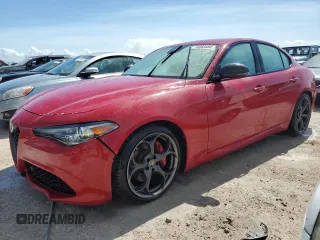 2019 Alfa Romeo Giulia Sport with VIN ZARFAMAN2K7605257, listed as a Copart auction lot 75080484 with 0 mi miles and Non Repairable. Bid and sale history available at carsss.com. Image 1.