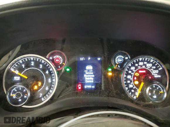 2022 Ram 1500 Tradesman with VIN 1C6SRFGT3NN365775, listed as a Copart auction lot 68346614 with 87,999 mi miles and Salvage title. Bid and sale history available at DreamBid. Image 9.