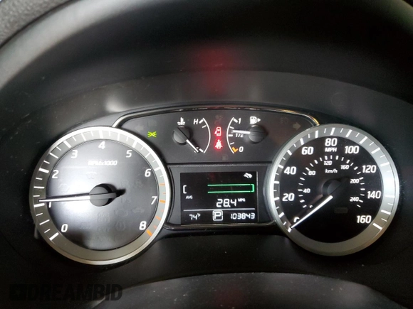 2015 Nissan Sentra SR with VIN 3N1AB7AP4FY335427, listed as a Copart auction lot 51349265 with 103,843 mi miles and Salvage Title. Bid and sale history available at DreamBid. Image 9.
