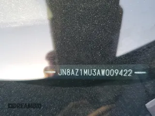2010 Nissan Murano S with VIN JN8AZ1MU3AW009422, listed as a Copart auction lot 59988074 with 0 mi miles and Salvage Title. Bid and sale history available at carsss.com. Image 13.