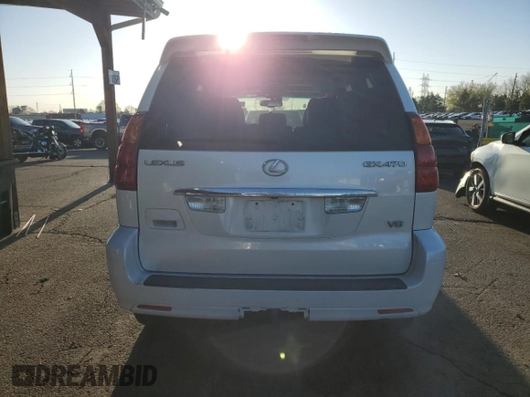 2006 Lexus GX with VIN JTJBT20X260122373, listed as a Copart auction lot 53136495 with 185,332 mi miles and Salvage Title. Bid and sale history available at carsss.com. Image 6.