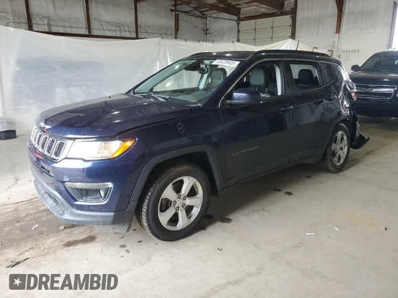 2018 Jeep Compass Latitude z VIN 3C4NJCBB6JT265612, wystawiony jako Copart lot #56628905 z przebiegiem 108 592 mil mil oraz Szkoda całkowita • Salvage title. Historia ofert i sprzedaży dostępna na DreamBid. Obrazek 1.