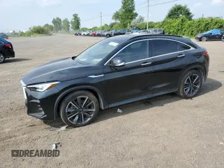 2022 Infiniti QX55 Sensory with VIN 3PCAJ5L30NF101911, listed as a Copart auction lot 65155474 with 57,589 mi miles and Salvage Title. Bid and sale history available at DreamBid. Image 1.