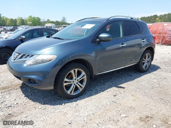 2011 Nissan Murano LE with VIN JN8AZ1MW5BW160801, listed as a IAAI auction lot 42081172 with 156,498 mi miles. Bid and sale history available at carsss.com. Image 2.