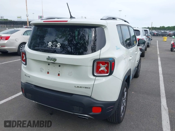 2016 Jeep Renegade Limited with VIN ZACCJBDT7GPD46240, listed as a IAAI auction lot 42329227 with 41,916 mi miles and . Bid and sale history available at DreamBid. Image 4.
