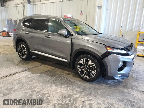 2019 Hyundai Santa Fe Ultimate with VIN 5NMS53AA0KH124114, listed as a Copart auction lot 42090225 with 106,477 mi miles and Clean Title. Bid and sale history available at carsss.com. Image 4.