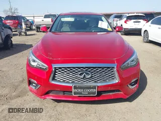 2021 Infiniti Q50 Luxe with VIN JN1EV7BR3MM750909, listed as a IAAI auction lot 41791956 with 42,843 mi miles and . Bid and sale history available at carsss.com. Image 13.