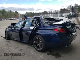 2021 BMW M5 with VIN WBS83CH03MCF57209, listed as a Copart auction lot 73050774 with 0 mi miles and Salvage Title. Bid and sale history available at carsss.com. Image 2.
