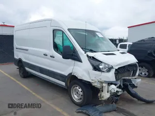 2021 Ford Transit Cargo with VIN 1FTBR1C85MKA12810, listed as a IAAI auction lot 41610132 with 105,724 mi miles and . Bid and sale history available at DreamBid. Image 1.