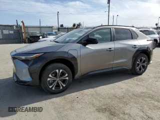 2023 Toyota bZ4X XLE with VIN JTMAAAAA7PA015923, listed as a Copart auction lot 52027955 with 27,616 mi miles and Salvage Title. Bid and sale history available at carsss.com. Image 1.