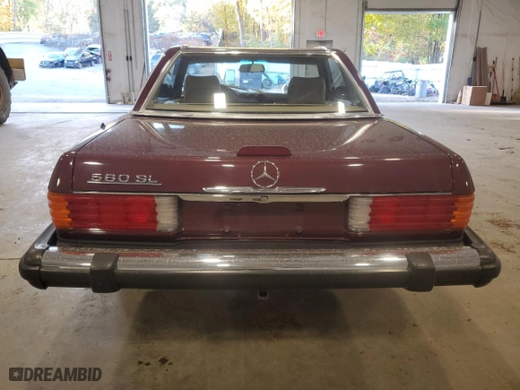 1988 Mercedes-Benz 560 Series 560SL with VIN WDBBA48D8JA081568, listed as a Copart auction lot 75203314 with 51,120 mi miles and Salvage Title. Bid and sale history available at carsss.com. Image 6.