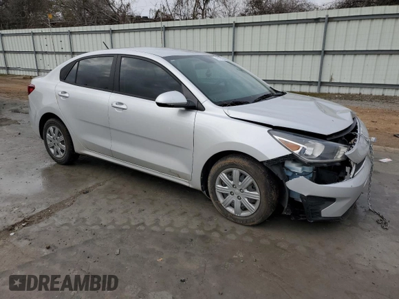 2022 Kia Rio LX with VIN 3KPA24AD1NE479034, listed as a Copart auction lot 43175165 with 61,542 mi miles and Clean Title. Bid and sale history available at carsss.com. Image 4.