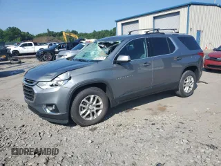 2018 Chevrolet Traverse LT Cloth with VIN 1GNERGKW4JJ135488, listed as a Copart auction lot 62331175 with 145,742 mi miles and Salvage title. Bid and sale history available at DreamBid. Image 1.