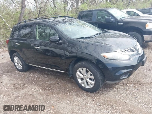 2014 Nissan Murano S with VIN JN8AZ1MW6EW530402, listed as a IAAI auction lot 41958920 with 155,461 mi miles and . Bid and sale history available at DreamBid. Image 1.