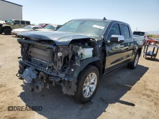 2021 GMC Sierra 1500 Limited SLT with VIN 1GTU9DET3MZ258631, listed as a Copart auction lot 62086594 with 59,139 mi miles and Salvage Title. Bid and sale history available at carsss.com. Image 1.
