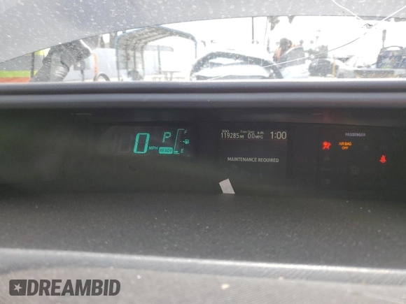 2013 Toyota Prius One with VIN JTDKDTB31D1547008, listed as a Copart auction lot 55497505 with 119,285 mi miles and Clean Title. Bid and sale history available at DreamBid. Image 9.