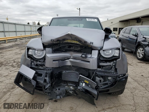 2023 Land Rover Defender X-Dynamic SE with VIN SALE2EEU2P2126733, listed as a Copart auction lot 50526185 with 39,167 mi miles and Salvage title. Bid and sale history available at DreamBid. Image 5.