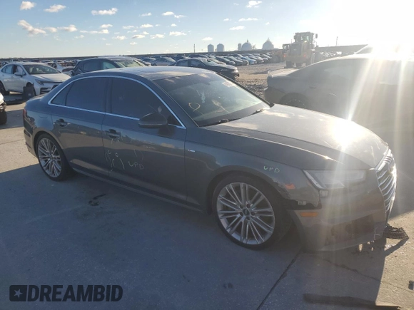 2017 Audi A4 Premium Plus with VIN WAULNAF45HN034512, listed as a Copart auction lot 84020264 with 85,803 mi miles and Salvage Title. Bid and sale history available at carsss.com. Image 4.