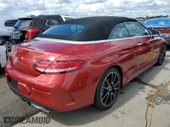 2021 Mercedes-Benz C 300 with VIN W1KWK8DB4MG068481, listed as a Copart auction lot 74023024 with Not Provided miles and Salvage Title. Bid and sale history available at DreamBid. Image 3.