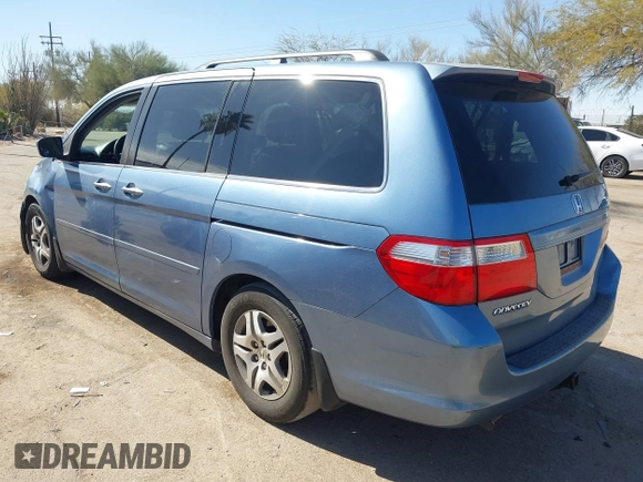 2006 Honda Odyssey EX-L with VIN 5FNRL38796B099851, listed as a IAAI auction lot 41555109 with 154,707 mi miles and . Bid and sale history available at DreamBid. Image 3.