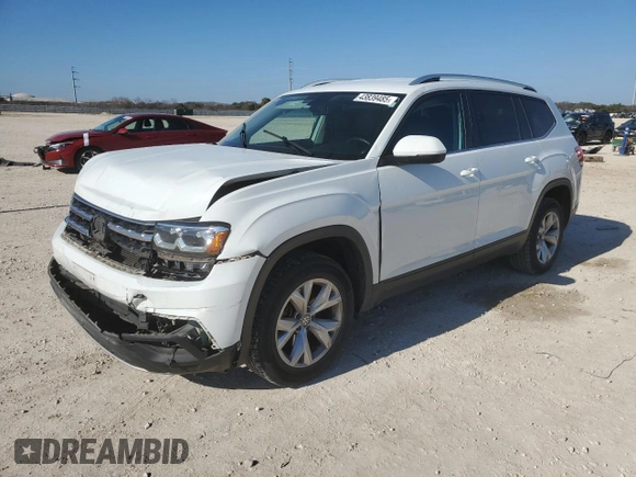2019 Volkswagen Atlas SE with VIN 1V2DR2CA0KC506970, listed as a Copart auction lot 43839485 with 137,618 mi miles and Clean title. Bid and sale history available at DreamBid. Image 1.