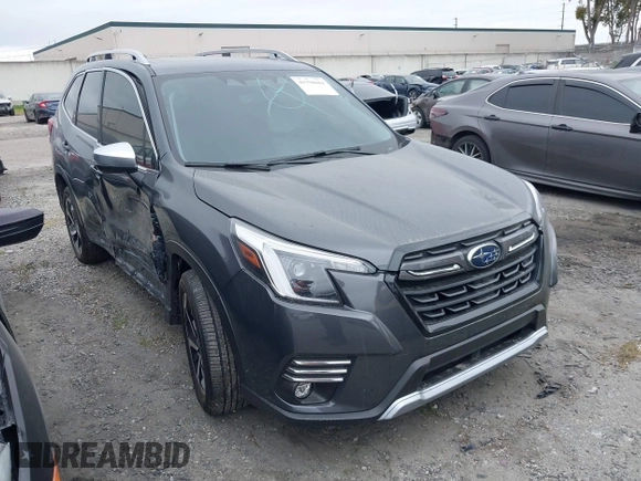 2023 Subaru Forester Touring with VIN JF2SKARC4PH409752, listed as a IAAI auction lot 41798684 with 12,545 mi miles. Bid and sale history available at carsss.com. Image 1.