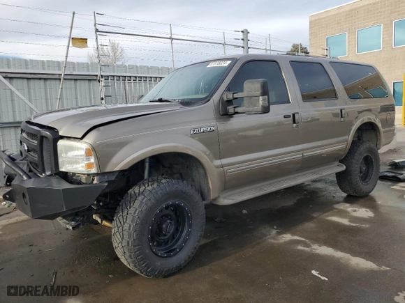 2002 Ford Excursion Limited with VIN 1FMSU43F42EB16615, listed as a Copart auction lot 87078024 with 341,734 mi miles and Salvage Title. Bid and sale history available at carsss.com. Image 1.