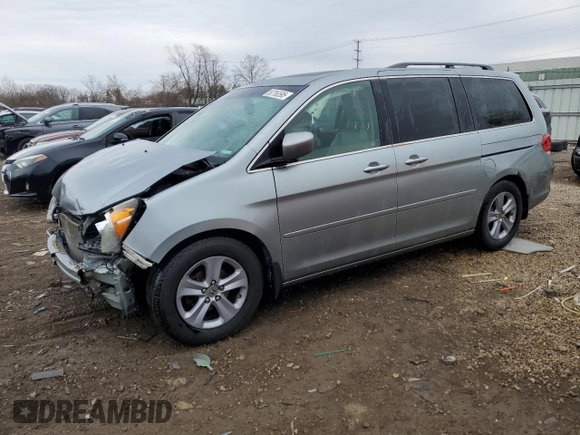 2008 Honda Odyssey Touring with VIN 5FNRL38908B017736, listed as a Copart auction lot 50796595 with 195,069 mi miles and Salvage Title. Bid and sale history available at carsss.com. Image 1.
