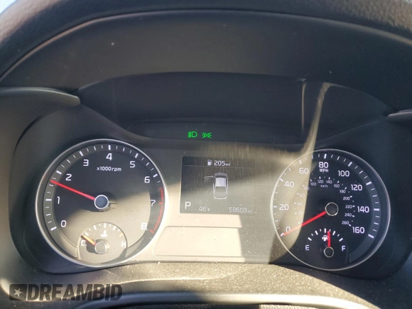 2021 Kia Forte LXS with VIN 3KPF24AD6ME316884, listed as a Copart auction lot 42451665 with 58,603 mi miles and Salvage Title. Bid and sale history available at carsss.com. Image 9.