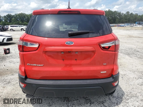 2020 Ford EcoSport SE z VIN MAJ3S2GE0LC331772, wystawiony jako Copart lot #47983135 z przebiegiem 58 622 mil mil oraz Czysty tytuł • Clean title. Historia ofert i sprzedaży dostępna na DreamBid. Obrazek 6.