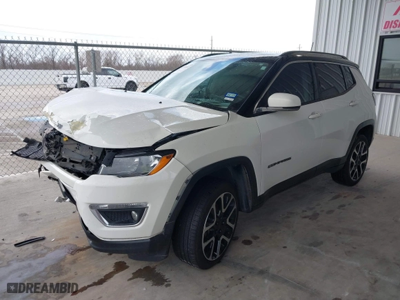 2018 Jeep Compass Limited with VIN 3C4NJDCB9JT376837, listed as a IAAI auction lot 41709932 with 128,838 mi miles. Bid and sale history available at carsss.com. Image 17.