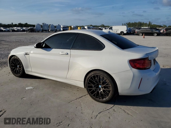2021 BMW M2 Competition z VIN WBS2U7C04M7J45680, wystawiony jako Copart lot #43851495 z przebiegiem 25 919 mil mil oraz Szkoda całkowita • Salvage title. Historia ofert i sprzedaży dostępna na DreamBid. Obrazek 2.