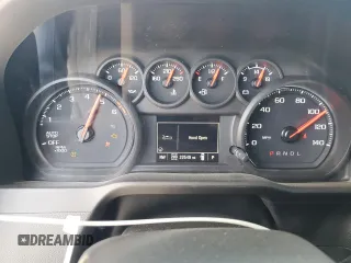 2023 Chevrolet Silverado 1500 Custom with VIN 1GCPDBEK3PZ171808, listed as a Copart auction lot 49841145 with 22,549 mi miles and Salvage Title. Bid and sale history available at DreamBid. Image 9.