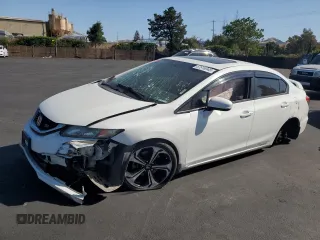 2014 Honda Civic Si with VIN 2HGFB6E57EH705460, listed as a Copart auction lot 57916945 with Not provided miles and Salvage title. Bid and sale history available at DreamBid. Image 1.