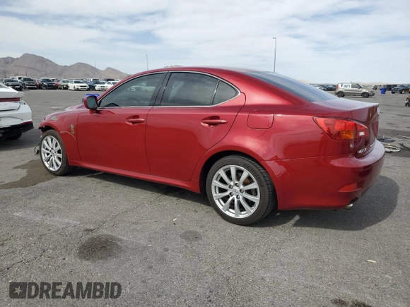2006 Lexus IS 250 with VIN JTHCK262662004691, listed as a Copart auction lot 56769385 with 96,815 mi miles and Salvage title. Bid and sale history available at DreamBid. Image 2.