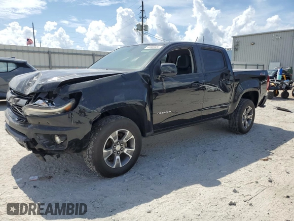 2017 Chevrolet Colorado 4WD Z71 with VIN 1GCGTDEN0H1297990, listed as a Copart auction lot 60800055 with 87,321 mi miles and Salvage title. Bid and sale history available at DreamBid. Image 1.