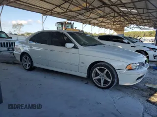 2003 BMW 5 Series 525iA with VIN WBADT434X3G026533, listed as a Copart auction lot 76182274 with 0 mi miles and Clean Title. Bid and sale history available at carsss.com. Image 4.
