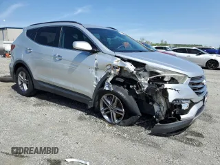 2017 Hyundai Santa Fe 2.4L with VIN 5XYZUDLB0HG415521, listed as a Copart auction lot 53700065 with 39,754 mi miles and Salvage title. Bid and sale history available at DreamBid. Image 4.