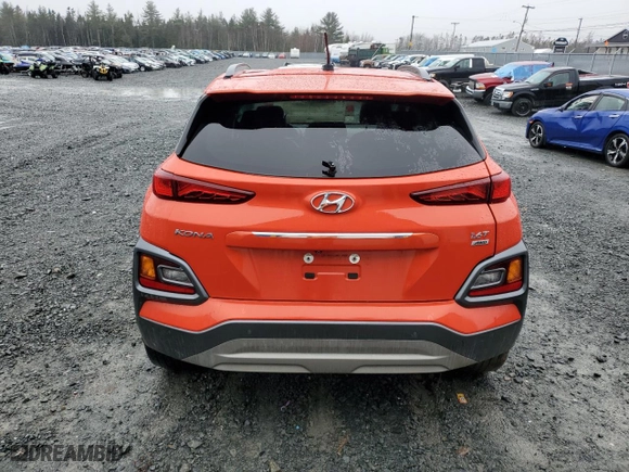 2018 Hyundai Kona Ultimate with VIN KM8K5CA5XJU115409, listed as a Copart auction lot 85286154 with 81,260 mi miles and Salvage Title. Bid and sale history available at carsss.com. Image 6.