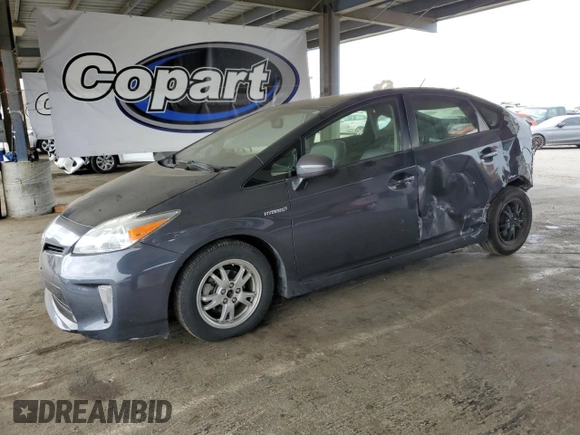2014 Toyota Prius Four with VIN JTDKN3DU4E0361103, listed as a Copart auction lot 64854555 with 102,715 mi miles and Salvage title. Bid and sale history available at DreamBid. Image 1.
