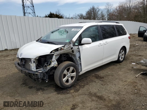 2016 Toyota Sienna LE AAS with VIN 5TDKK3DC9GS694302, listed as a Copart auction lot 49448055 with 111,284 mi miles and Salvage Title. Bid and sale history available at carsss.com. Image 1.
